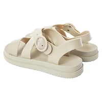 ladies black strappy sandals