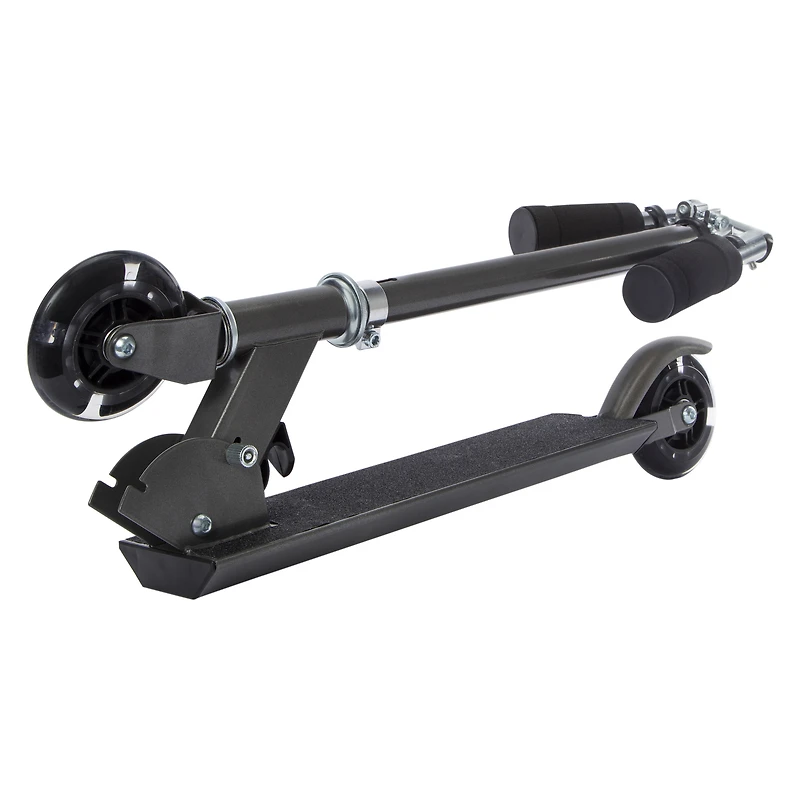 pro rider kids' folding light-up scooter with LED wheels