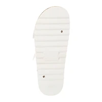 ladies pink double buckle sandals