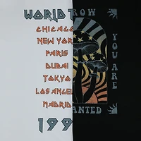 world tour & mushroom split graphic tee