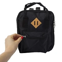 top-handle mini nylon backpack
