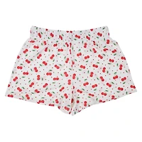 cherry print lounge shorts