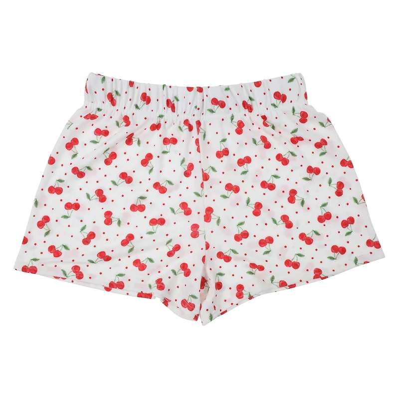 cherry print lounge shorts