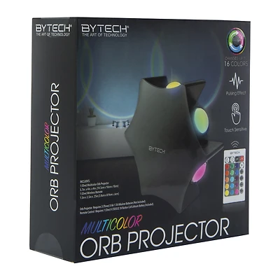 multicolor orb projector light with remote control 5.7in