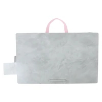 woodgrain lap desk with plush pillow 12in x 19in