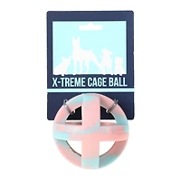x-treme cage ball dog toy - pink