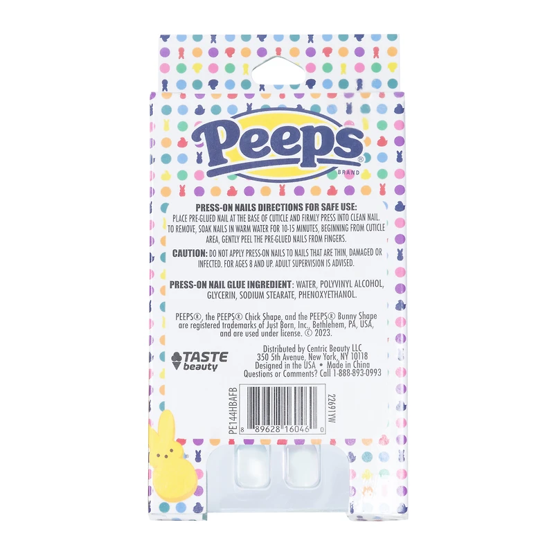 peeps® press on nails 18-piece set