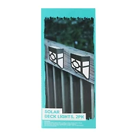 solar deck lights 2-pack