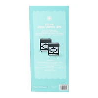 solar deck lights 2-pack