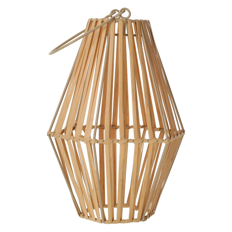 faux rattan lantern 10in x 3.3iin