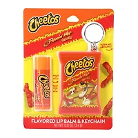 flamin’ hot cheetos® flavored lip balm & keychain set