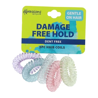 damage-free coil hair ties 5-piece