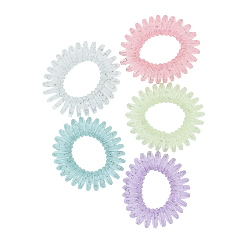 damage-free coil hair ties 5-piece