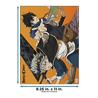 black clover poster book 11in x 8.5in