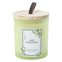 frosted glass scented candle 8oz