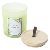 frosted glass scented candle 8oz