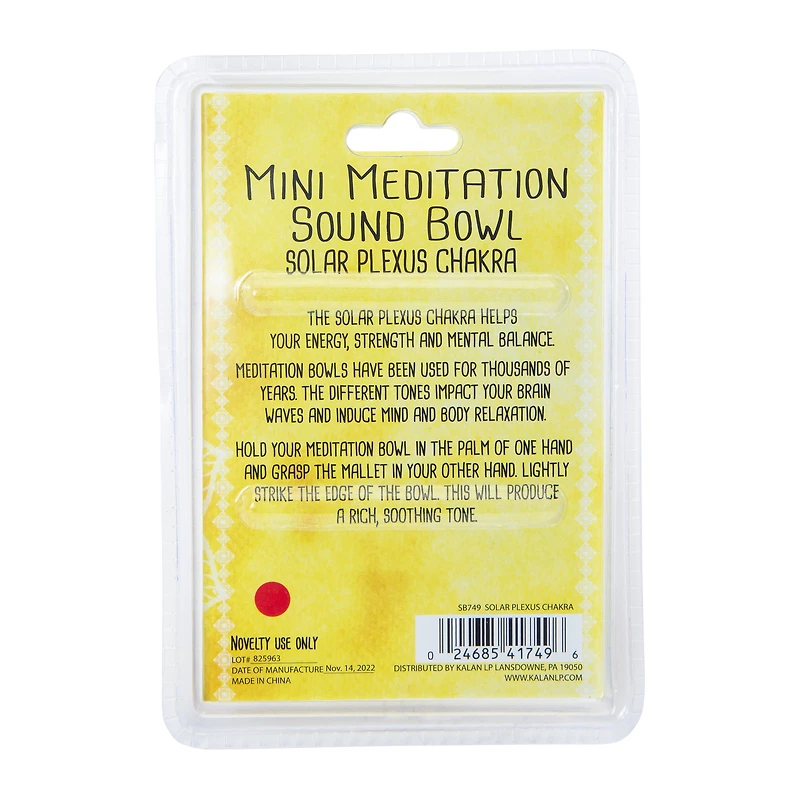 Mini Meditation Sound Bowl - Solar Plexus Chakra