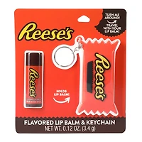 reese's® flavored lip balm & keychain set