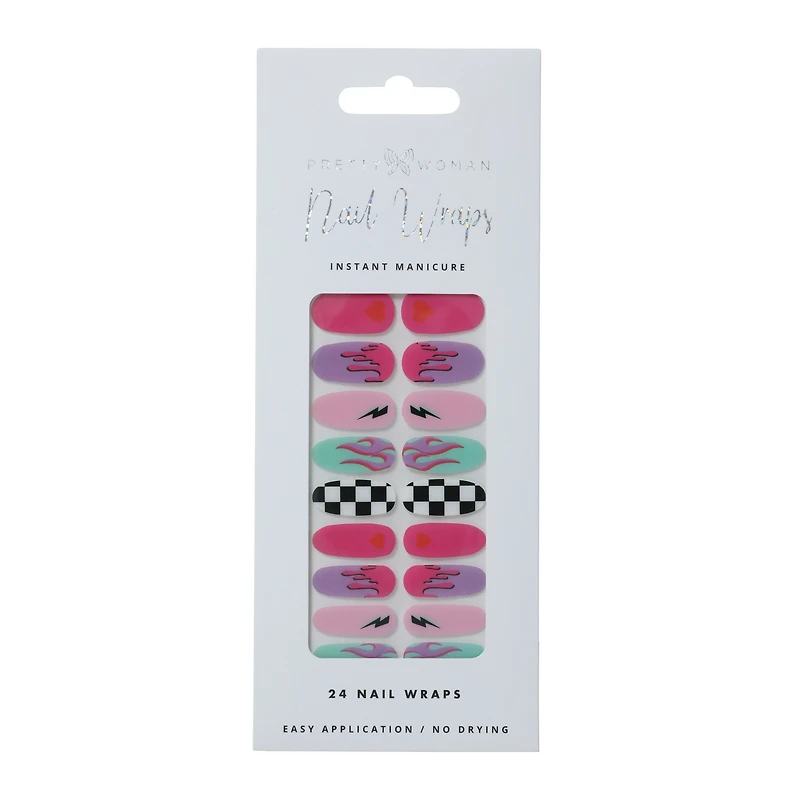 pretty woman nail wraps 24-count