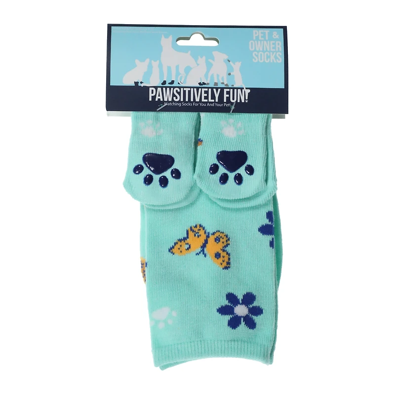 ladies pet & owner matching socks set