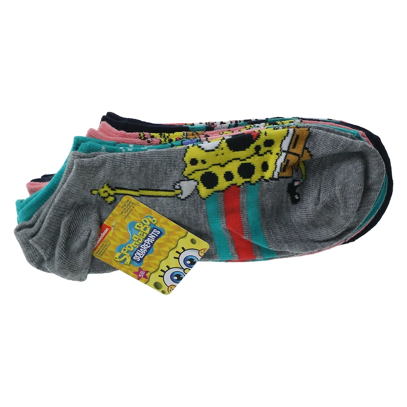 5-pack spongebob squarepants™ ladies ankle socks