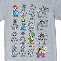 super mario™ four a row graphic tee