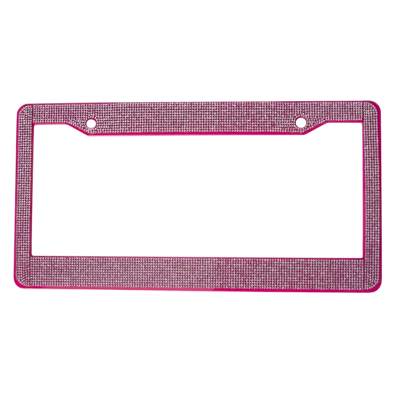 rhinestone crystal license plate frame