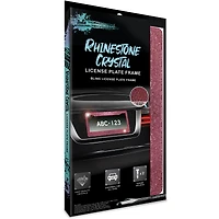 rhinestone crystal license plate frame