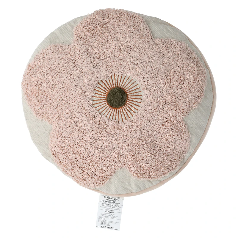 tufted meditation pillow 18in