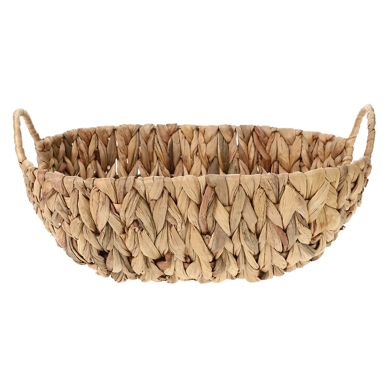 woven basket bowl 13in x 10in