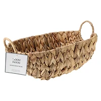woven basket bowl 13in x 10in