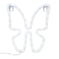 LED butterfly icon wall light 8in x 7in