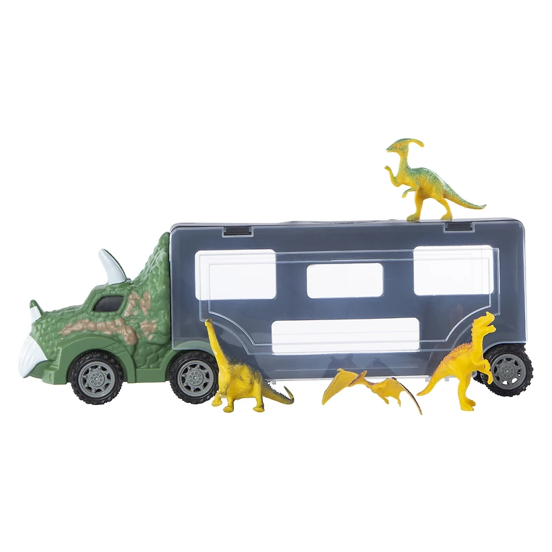 toy hub® dinosaur breakout! figures & vehicle playset