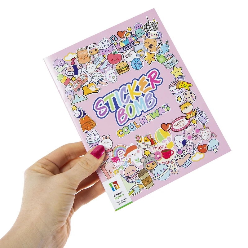 kaleidoscope sticker bomb with over 600 stickers & book