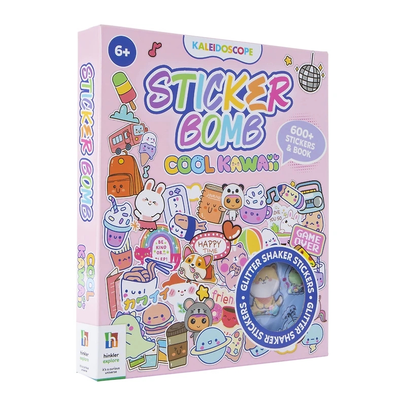 kaleidoscope sticker bomb with over 600 stickers & book