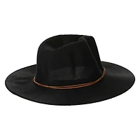 fabric panama hat with trim