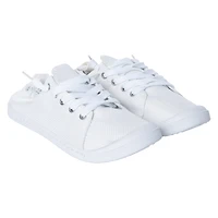 ladies white scrunch back sneakers
