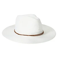 fabric panama hat with trim