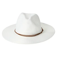 fabric panama hat with trim