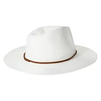 fabric panama hat with trim