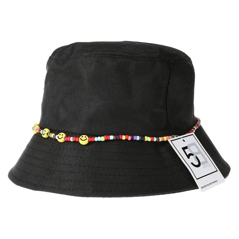 beaded bucket hat