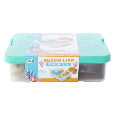 beach life sensory tub