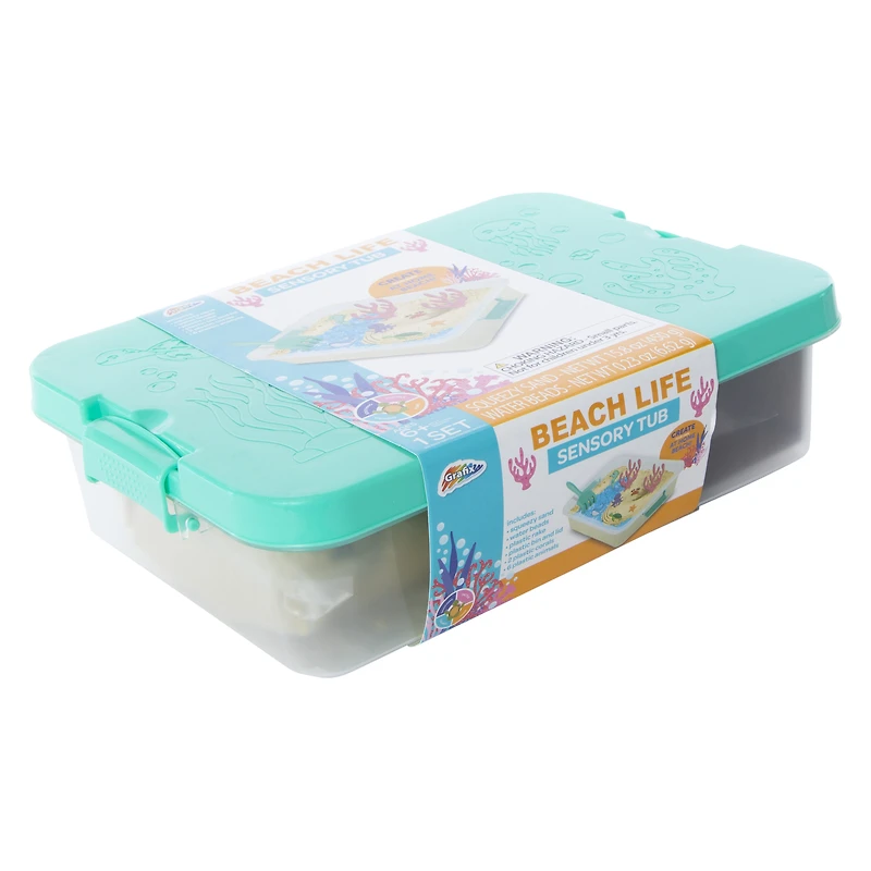 beach life sensory tub