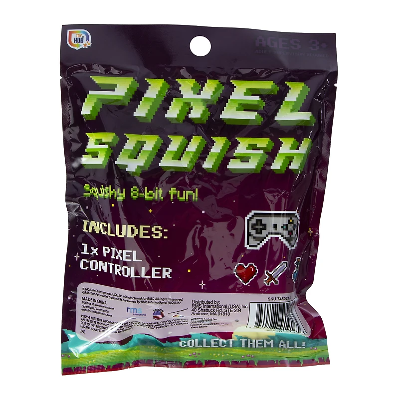 pixel squish gamer squishy toy