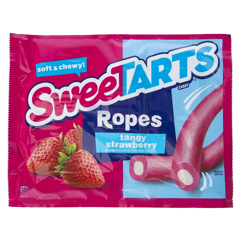 sweetarts® tangy strawberry soft & chewy ropes 9oz
