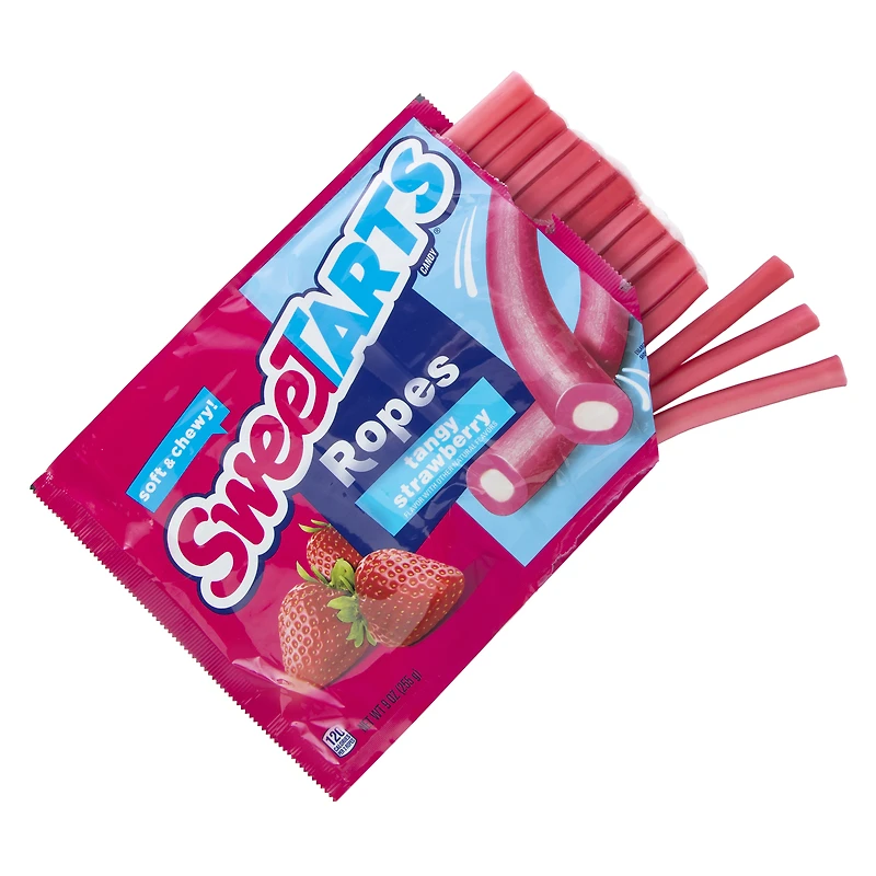 sweetarts® tangy strawberry soft & chewy ropes 9oz