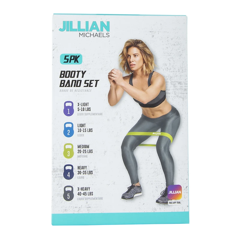 jillian michaels booty band set 5-count