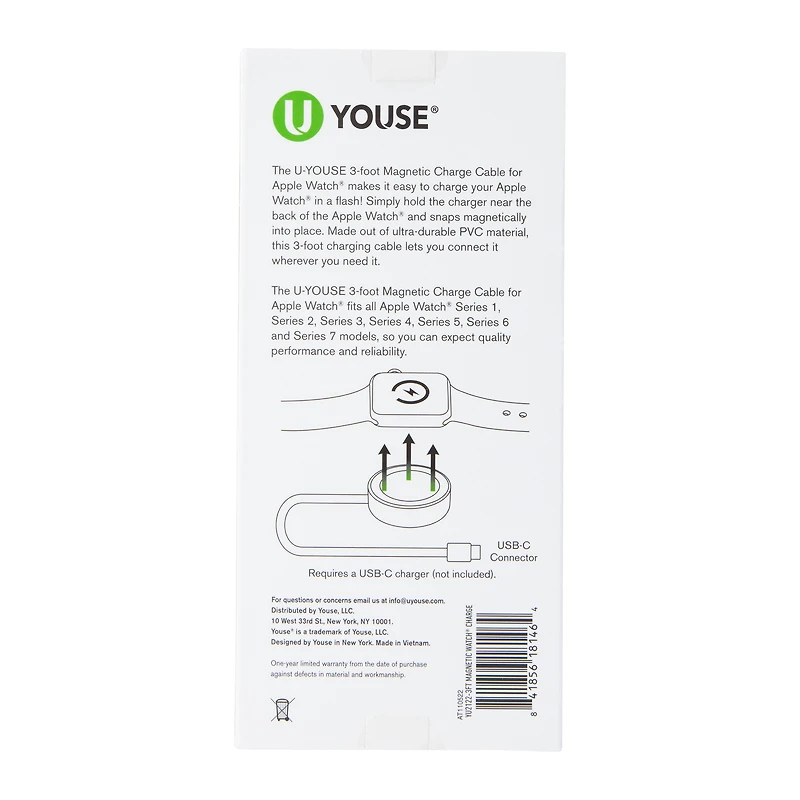 3ft magnetic charge cable for Apple Watch®