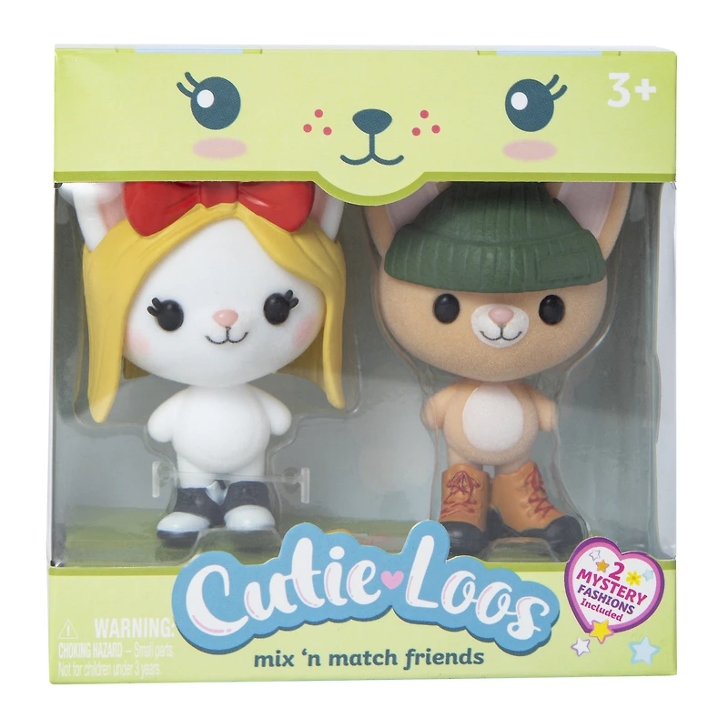 cutie-loos mix 'n match friends 2-pack