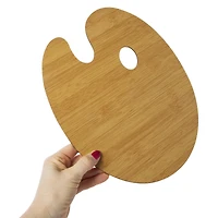 wooden painting palette & brushes set 10-piece